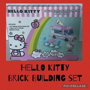 New Hello Kitty Ice Cream Truck Brick Puzzle- 125 pieces